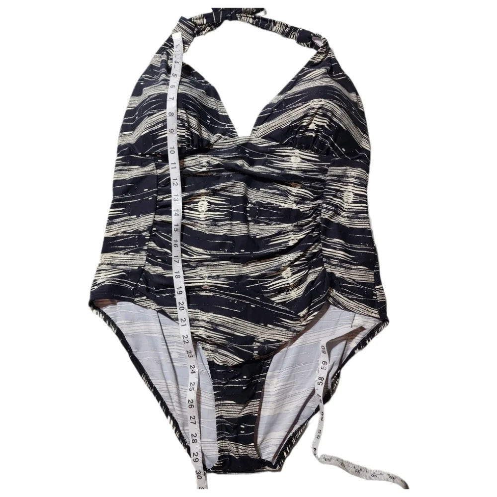 One Piece Halter Top Swimsuit.